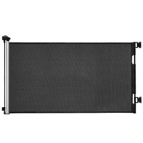 Retractable Baby Gate, Extends to 72.8 inch Wide, 31.3 inch Tall, with Security Lock, Easy to Use, Walk Through Without Tripping